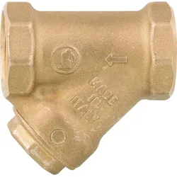 Schmutzfänger Messing mit Magnet, DN15 (1/2")