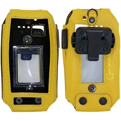 I.safe Mobile iSafe MOBILE Leather Case yellow IS530.x/IS520.x Ledertasche IS530.1, IS530.M1 (i.safe Mobile IS530.1), Smartphone Hülle, Gelb