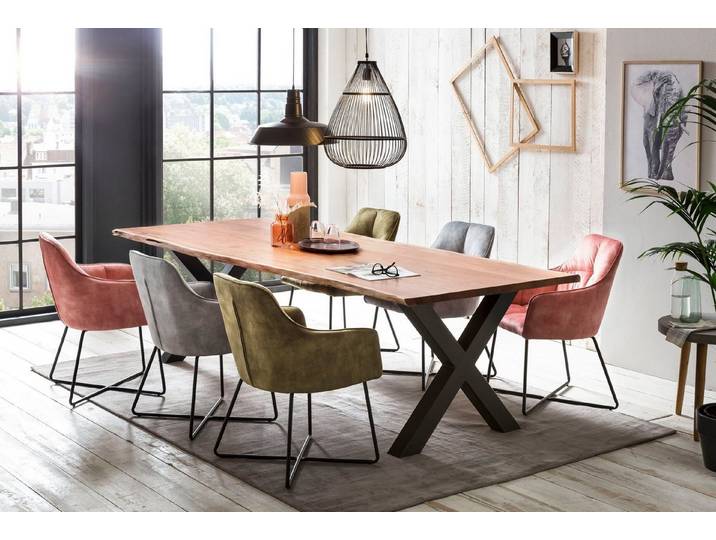 Home affaire Esstisch Manhattan, mit Baumkante