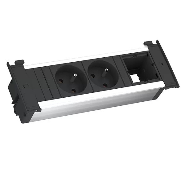 Bachmann Kapsa S stroomkabel met 2x UTE en 1x CM, 2,0 meter, CEE7/7