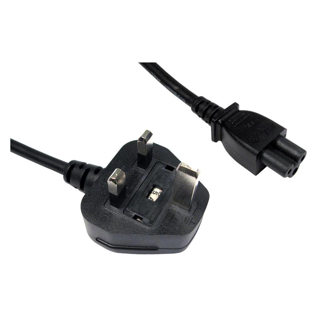 Cables Direct CDL 10m UK Plug to C5 - Black (10 m) (RB-290AB1-10M)
