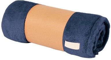 Couverture Personnalisée en Molleton - Durmok polaire bleu marine