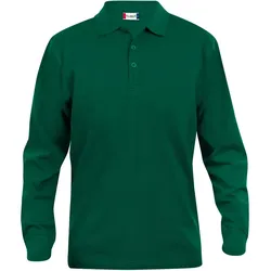 CLIQUE Classic Lincoln langarm Poloshirt Herren 68 - flaschengrün XS