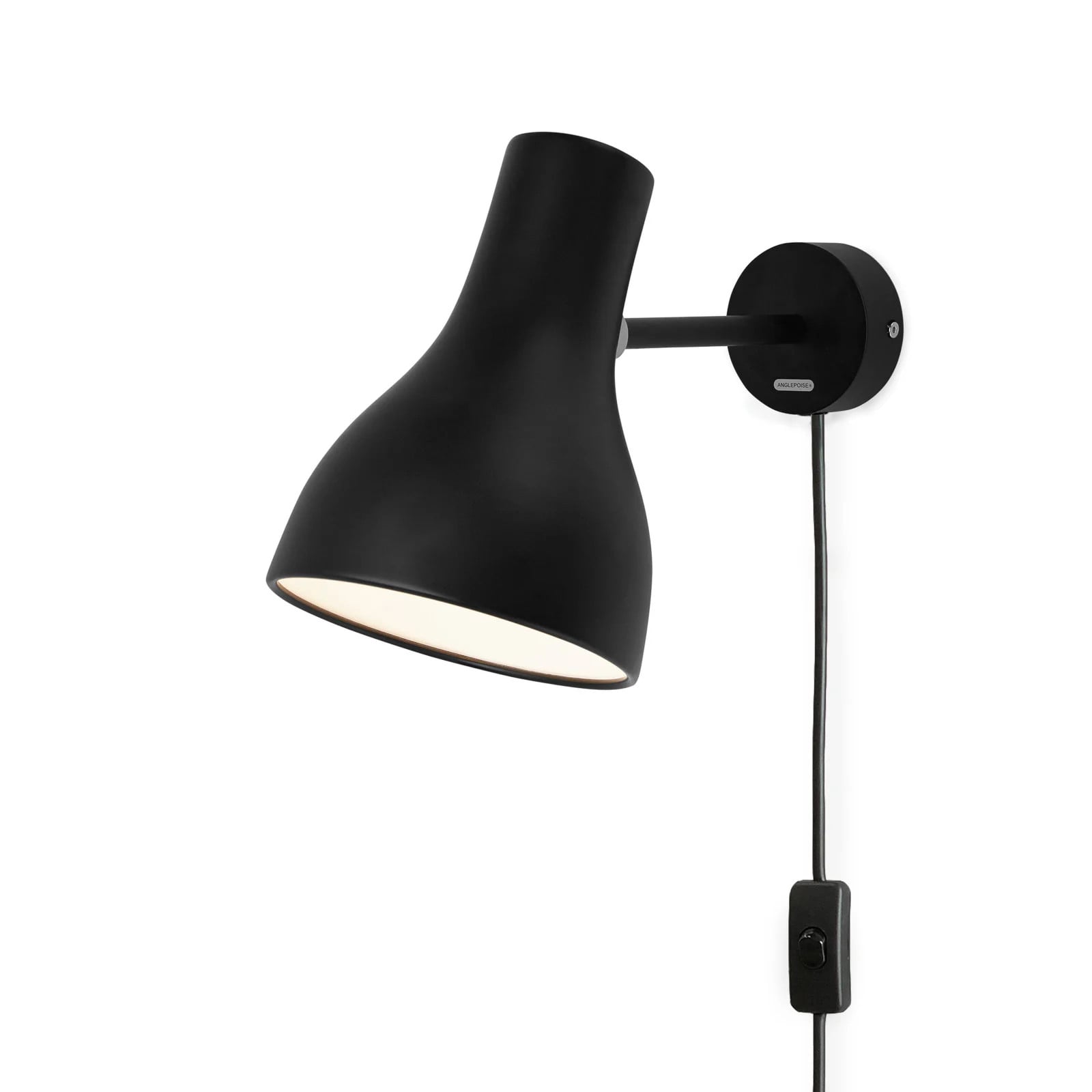 Anglepoise Type 75 wandlamp Jet Black
