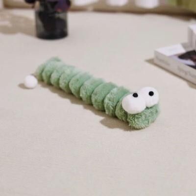 Inspire Select Interactive Cat Chew Toy Catnip Kick Stick Soft Plush Durable Kitty Kick Toy For Teeth Cleaning & Indoor Playing green B 14.57 2.36 In
