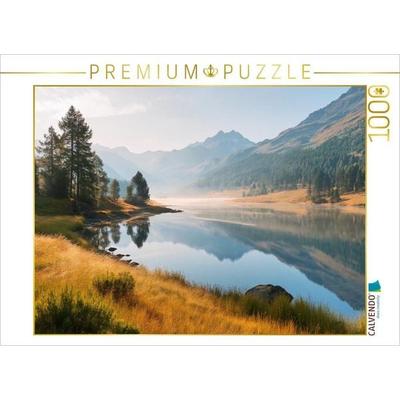 CALVENDO Puzzle Engadin Schweiz | 1000 Teile Lege-Größe 64x48cm Foto-Puzzle für glückliche Stunden
