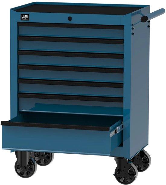 HBM Werkzeugwagen mit 7 Schubladen, blau