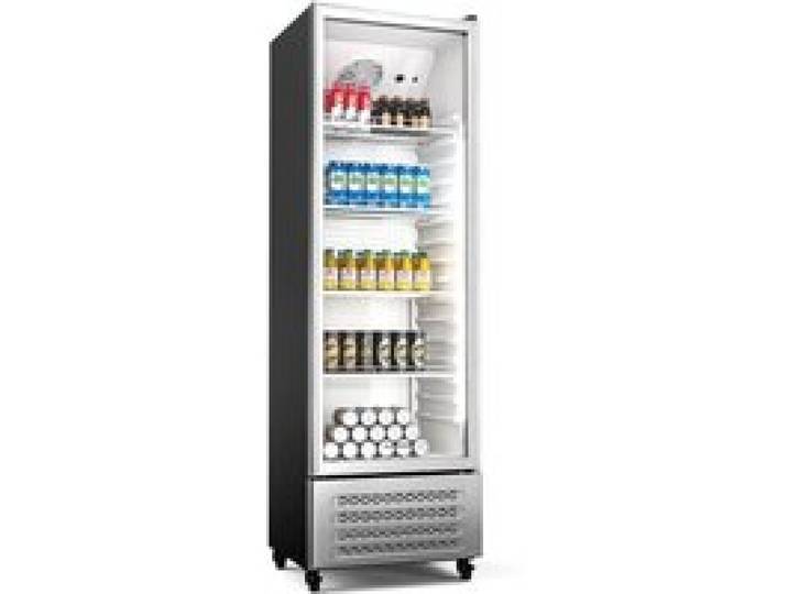 GrandCooler 200cm 306L Frigo à Boisson Professionnel Argent