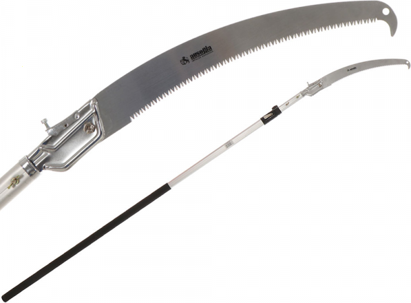 Handsäge Ausonia 35152 auf Teleskop-Verlängerungsschaft aus Aluminium 3,6 m
