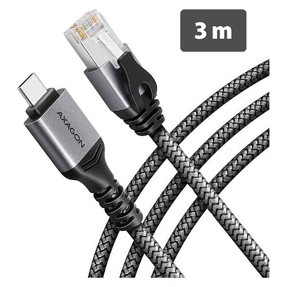 Axagon Karta sieciowa ADE-CM30 karta sieciowa Ethernet 5000 Mbit/s (USB-C, RJ45 Gigabit Ethernet (1x)) (ADE-CM30)