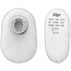 Dräger Atemschutzfilter Bajonett Pure Partikel, P3 R, Atemschutzmasken 3300, 3500 & 5500, 2 Stück