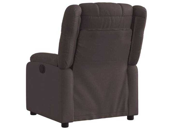 NEUF Fauteuil inclinable - BURKE - Chaise Pour salon - Marron foncé Tissu LL3987
