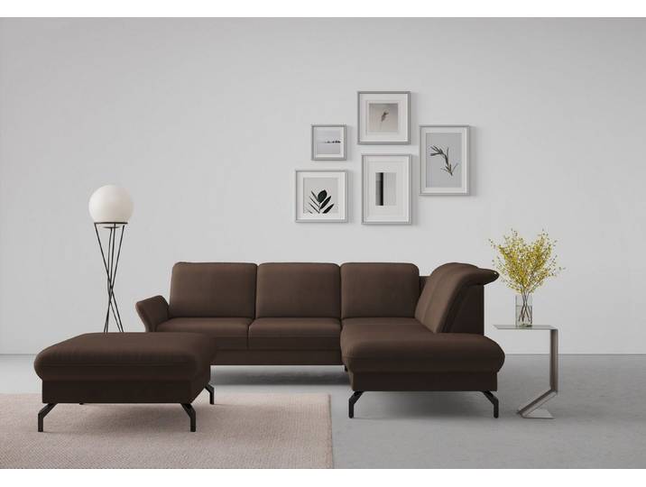 sit&more Ecksofa Fashion L-Form, wahlweise mit Kopfteilverstellung und Vorziehsitz, motorisch