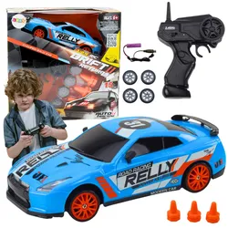 Ferngesteuerter Sportwagen R/C 1:24 Blaue austauschbare Räder