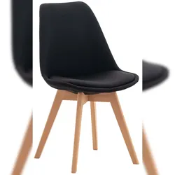 CLP Esszimmerstuhl Linares schwarz/Stoff