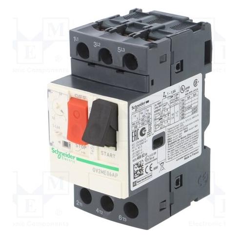 Schneider Electric Motorschutzschalter 3P 0,55kW 1,0-1,6A EN GV2ME06AP (GV2ME06AP)