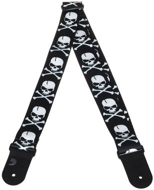 Daddario Guitar Strap 50H01 Skull Schwarz