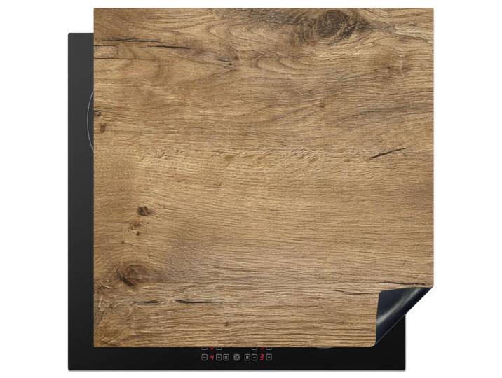 MuchoWow Herabdeckplatte - Holz - Braun - Holzoptik - 78x78, Eichefarben, Kunststoff, Quadratisch, 78x78x0.2 cm, Geschirr, Tischkultur & Serviergeschirr, Servierplatten