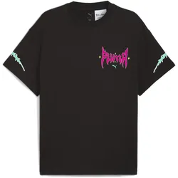 Puma, Herren, Sportshirt, Hoops x Rick and Morty Tee I (L), Schwarz