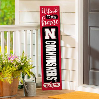Evergreen "47"" Double Sided Seasonal Porch Leaner, University of Nebraska - 47"" x 11.25"""