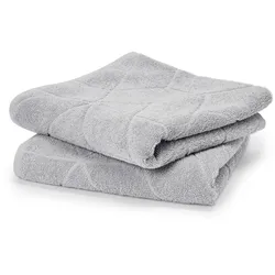 Tchibo - 2 Jacquard-Handtücher - grau
