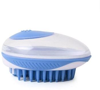 United Foaming Dog Bath Brush And Pet Shampoo Brush For Cats And Dogs blue