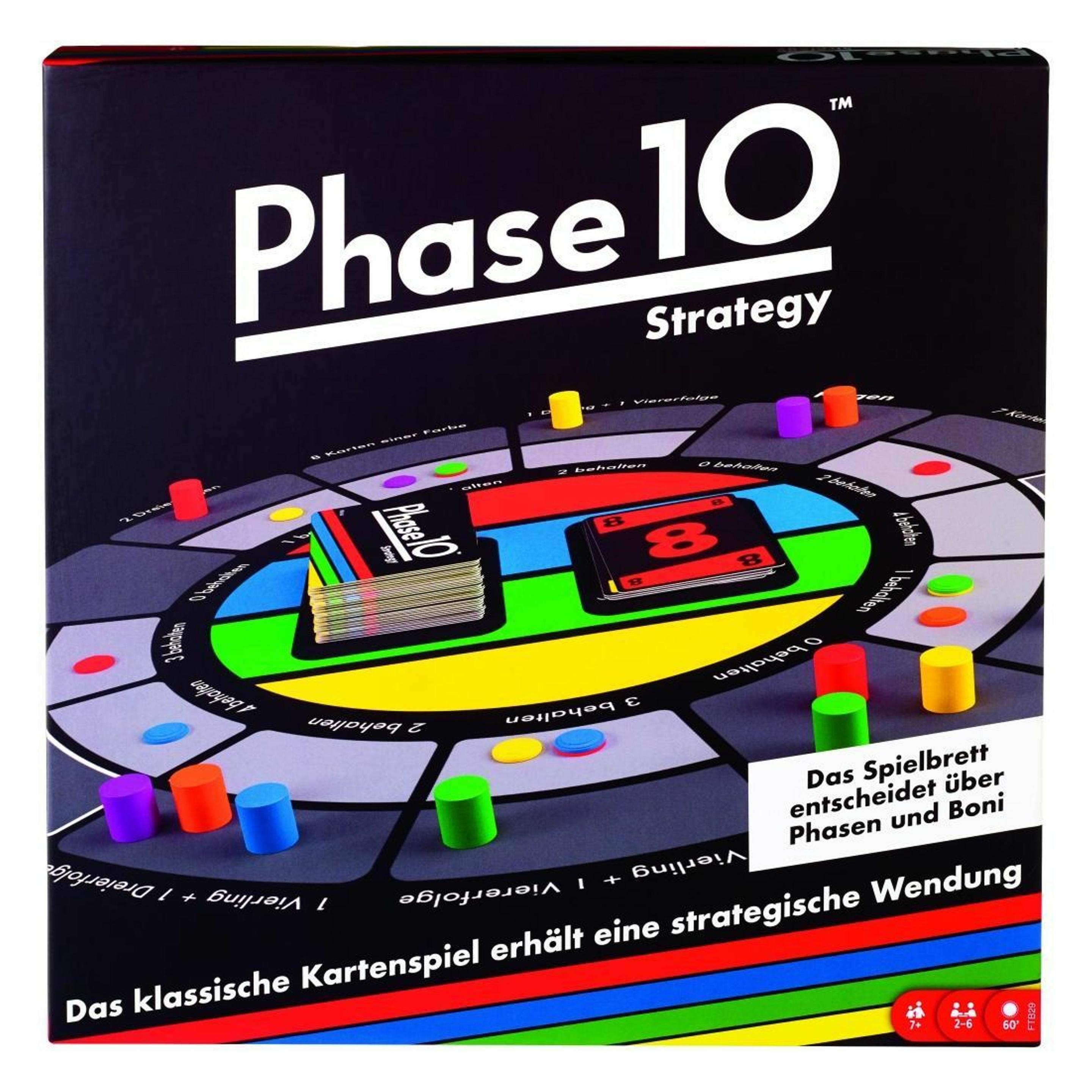 Mattel Games Phase 10 Strategy (Deutsch, Französisch, Italienisch, 2 - 4 Spieler) (BBR29)