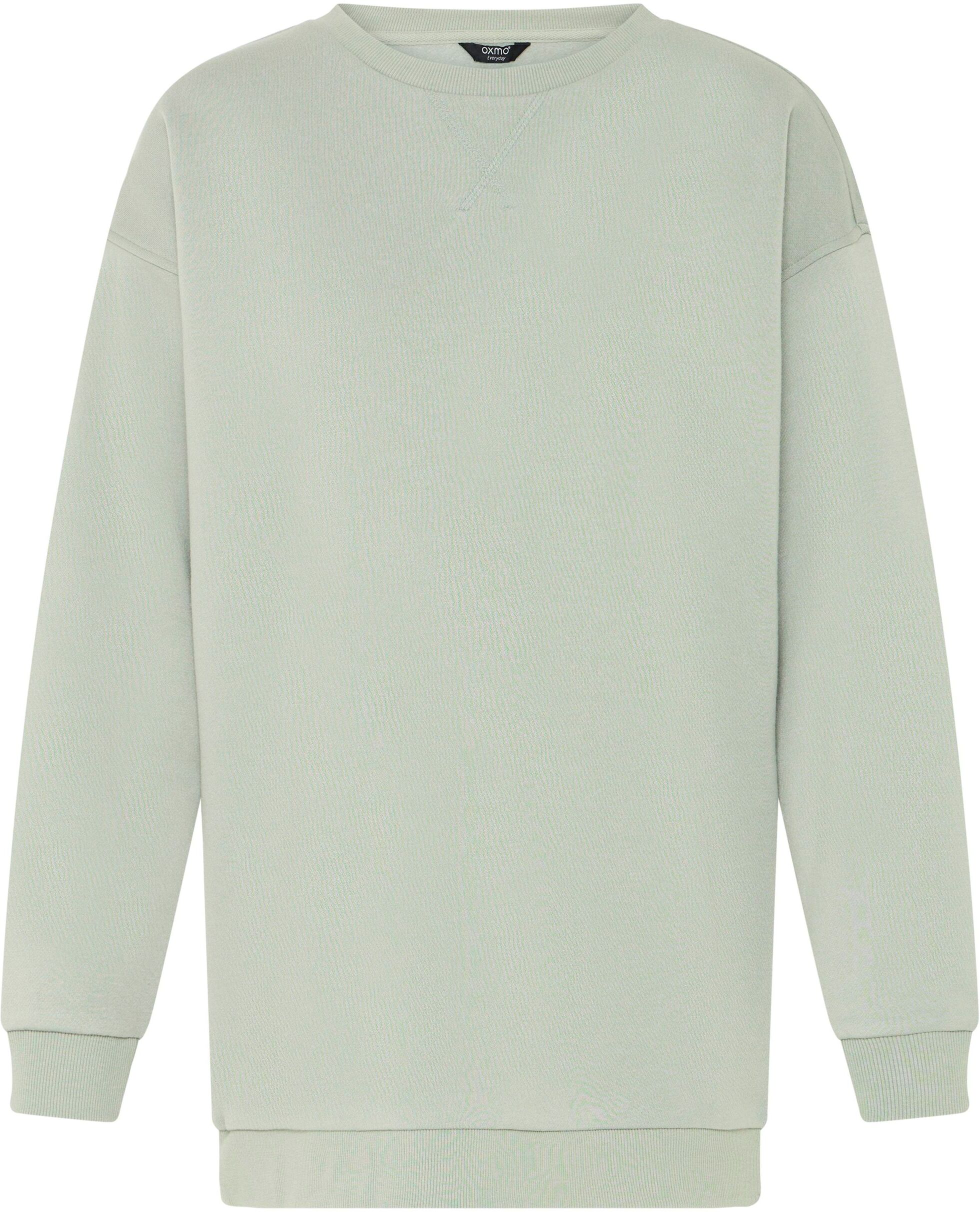 Rundhalspullover OXMO "Rundhalspullover OXHillary", Damen, Gr. S, gelb (limestone), Obermaterial: 80% Polyester PES. 20% Baumwolle CO., Pullover Rundhalspullover