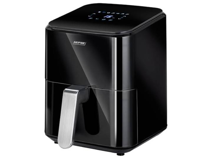 MPM – Airfryer 4,5 liter convectieoven – digitaal led-display – 1400 W heteluchtfriteuse – zwart