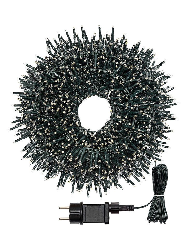Lotti LED-Lichterkette in Grün/ Warmweiß - (L)40 m - onesize