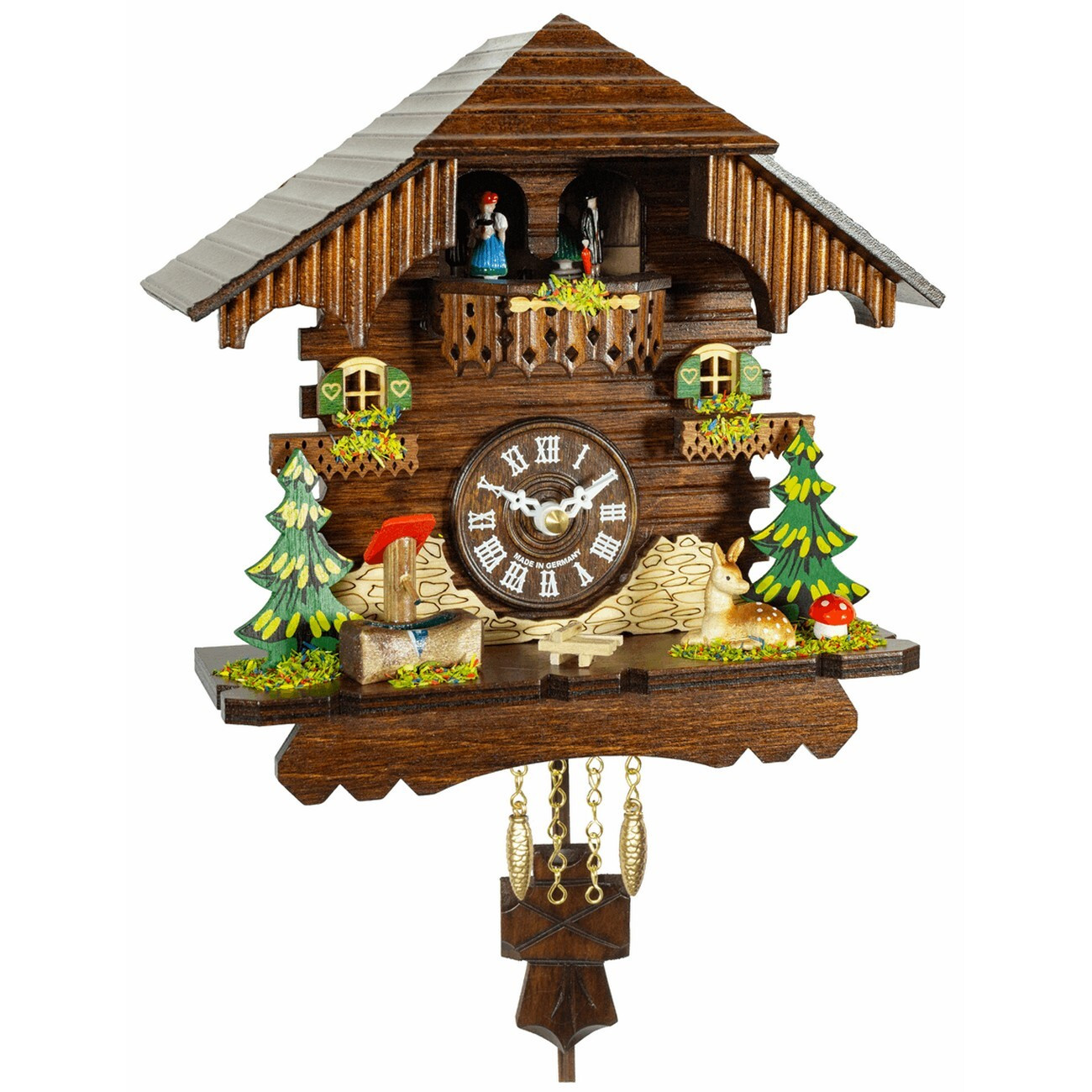 Trenkle 261_PQ Wandklok met Quartz en Pendule