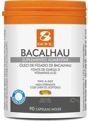 Biofil Suplemento Óleo de Fígado de Bacalhau 90 cápsulas