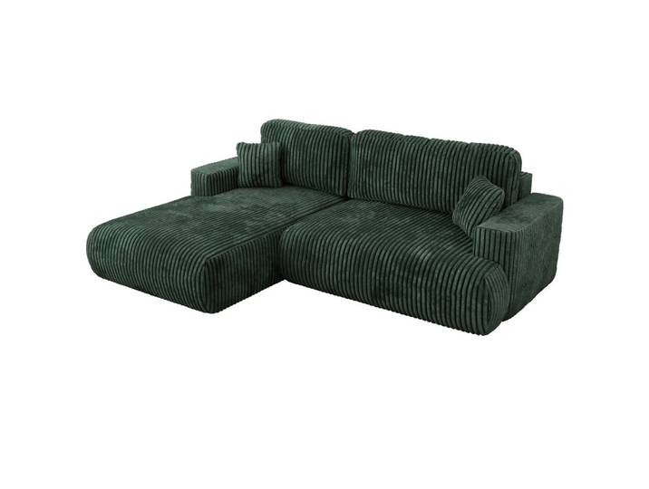 ECKSOFA OVO L Grün Cord - Links Seite
