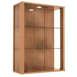 Hängevitrine Udina Nussbaumfarben