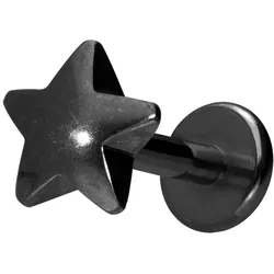 Titan Labret mit Innengewinde STERN