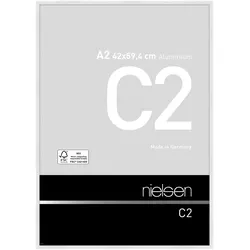 Nielsen Aluminium-Bilderrahmen C2  Weiß glanz / 42,0 x 59,4 (A2)