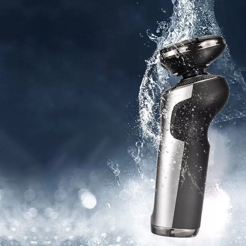 INF Elektrorasierer mit rotierender 3D-Rasierklinge Silber