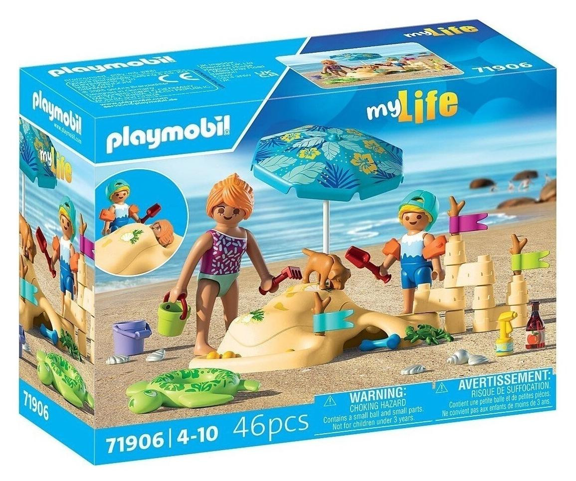 Playmobil 71906 My Life Beach Vacation Family Playing in the Sand - 46 stuks