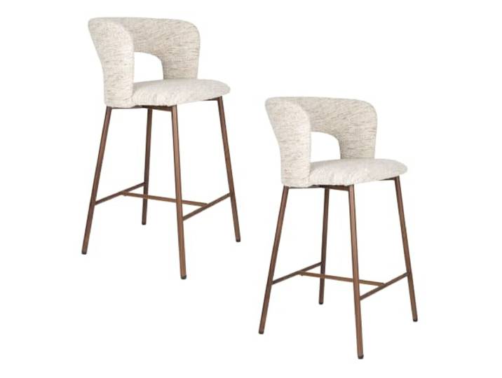 Housecraft living Chelsea Counter Hocker Beige - 2 er Set
