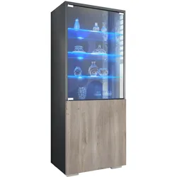VITRINE Granada Eiche Nordic