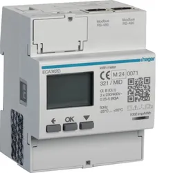 Hager Energiezähler 3phasig ECA382D