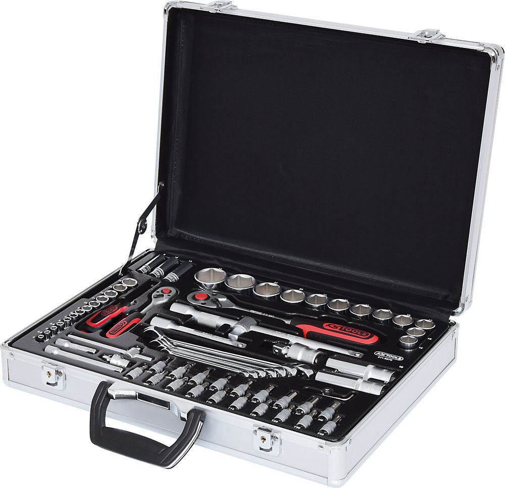 1/4'' + 1/2'' Steckschlüssel-Satz, 70 Teile, Flank Traction KS Tools