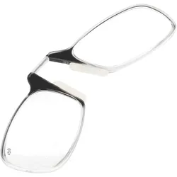 Flexi Zweitlesebrille als ideale Lesehilfe für unterwegs, ultraflach und flexibel, mit Klebepad zum Befestigen am Smartphone