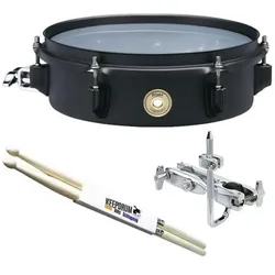 Tama BST103MBK Mini Tymp Snare 10x3 mit Drumsticks, Schlagzeug, Schwarz