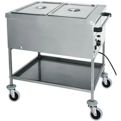 Virtus Bainmarie-Wagen mit Zwischenboden, 2x GN 1/1 H=200 mm, 1 Temperaturzone (IFD0009)
