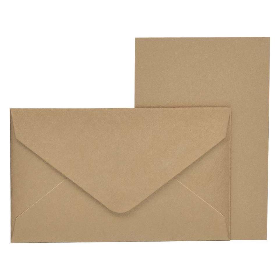 Rössler Kartenpack Kleine Feine 5 Karten/5 Briefumschläge braun (10 Stk.) (65855238)