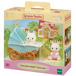 Sylvanian Families - Schokoladenhasen Zwillinge mit Kinderwagen