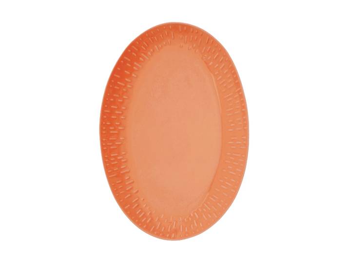 Aida Plat ovale Confetti Apricot, 25,5x36 cm