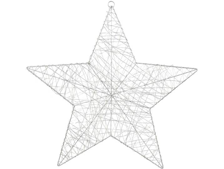 Dekostern CREATIV LIGHT, silber (silberfarben), B:50cm H:50cm, Metall, Dekosterne, Dekostern, mit 50 LEDs