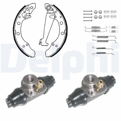 Delphi Bremsbackensatz [Hersteller-Nr. KP851] für VW, Skoda, Seat, Audi